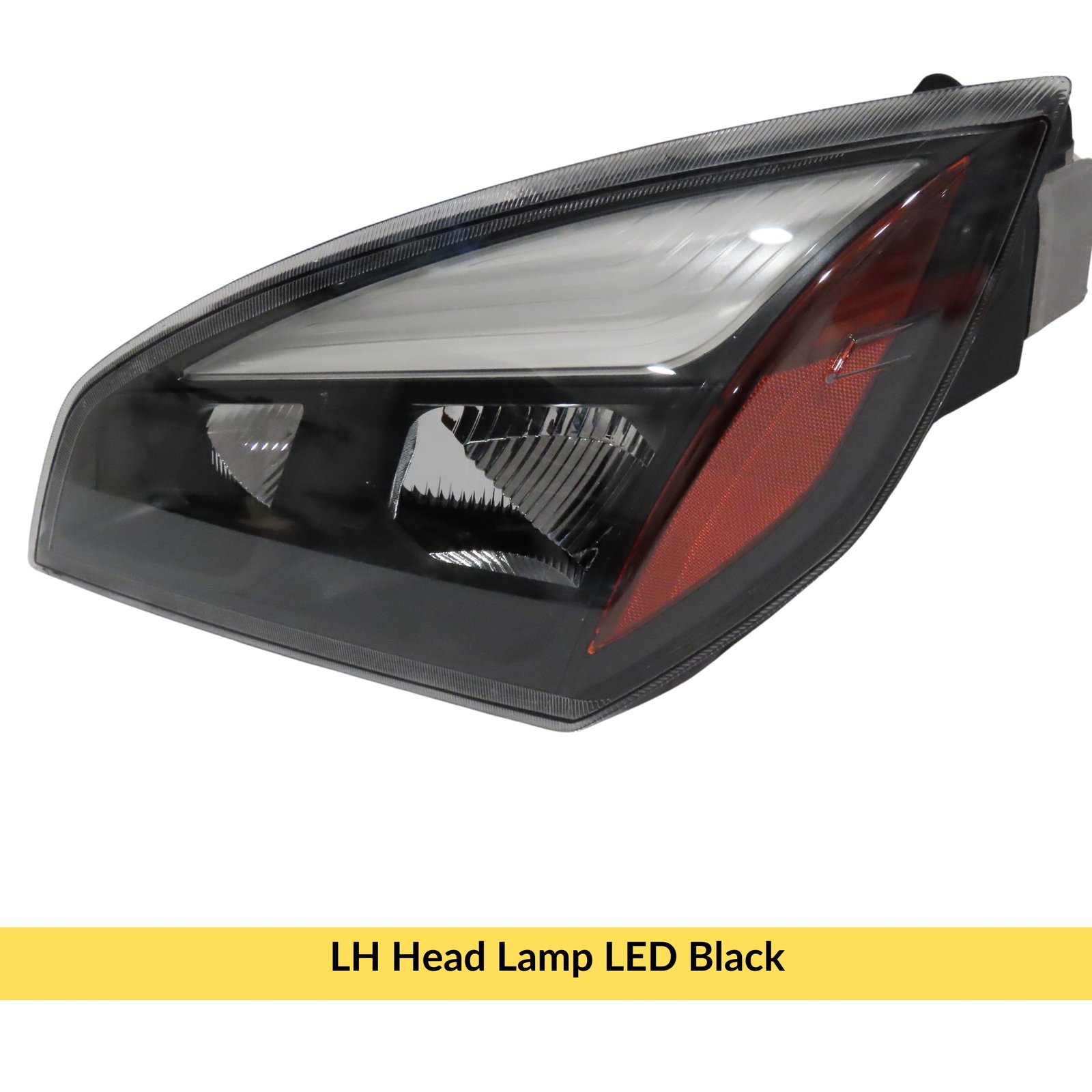 LH Head Lamp LED Black Freightliner Cascadia 2018+