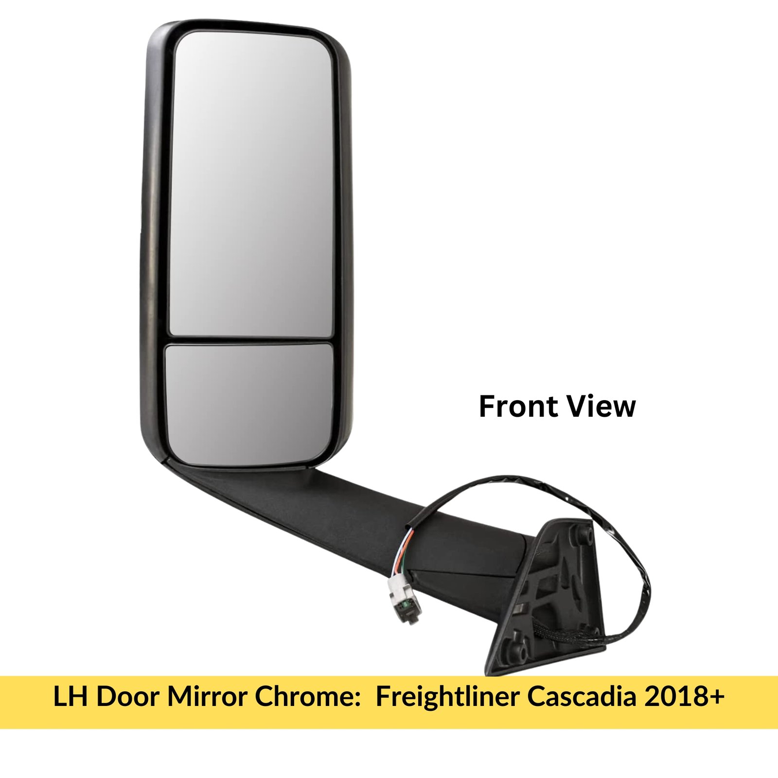 LH Door Mirror Chrome Freightliner Cascadia 2018+