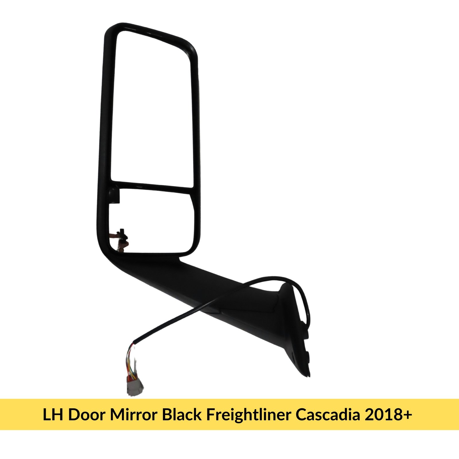 LH Door Mirror Black Freightliner Cascadia 2018+