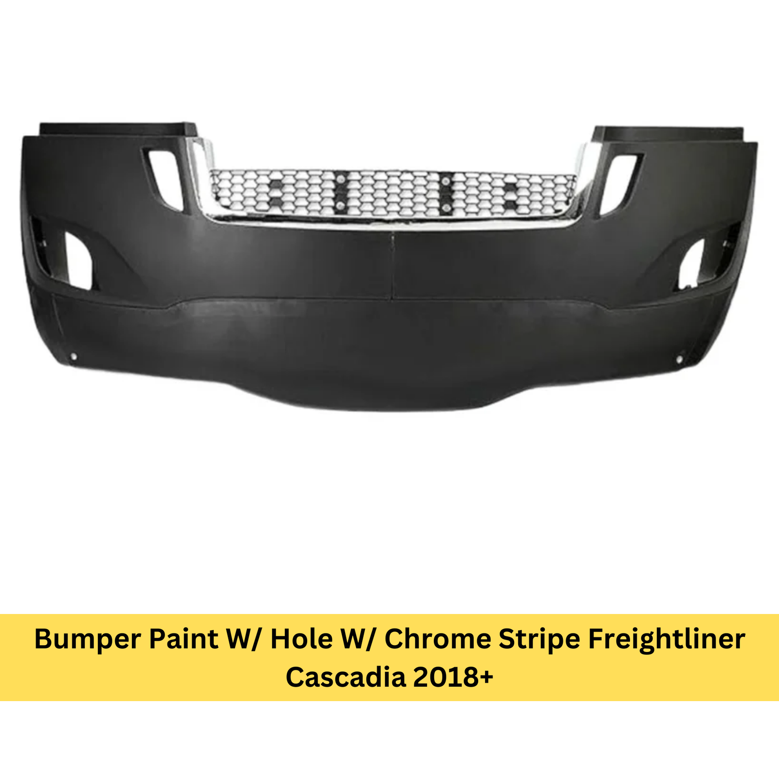 Bumper Paint W/ Hole W/ Chrome Stripe Freightliner Cascadia 2018+