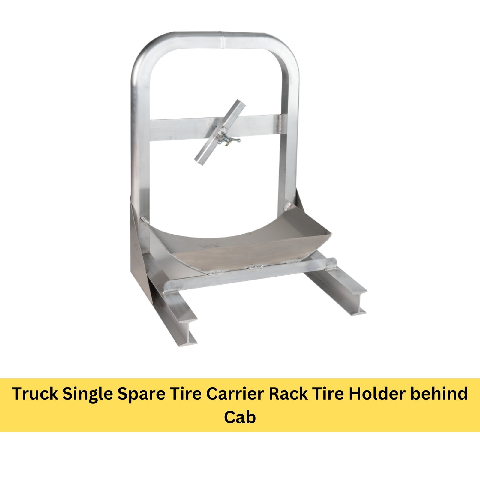 Truck Single Spare Tire Carrier Rack Tire Holder behind Cab