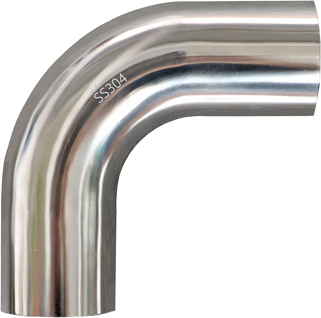 90° Exhaust Elbow Diameter:5'' Leg Length(A&B):25'' Leg Length(R):10''