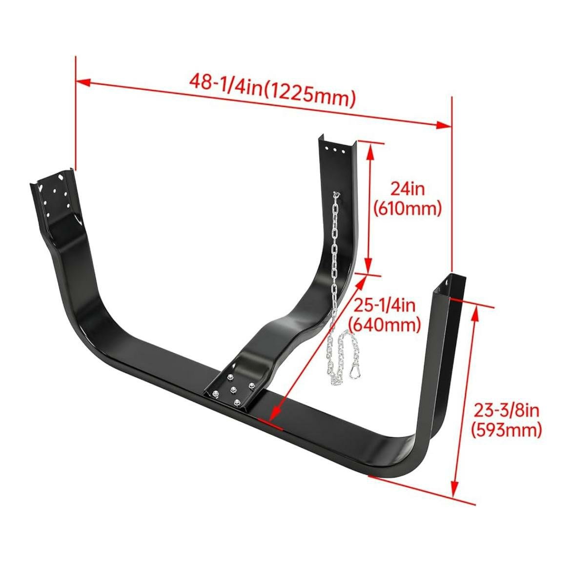 Trailer spare tire bracket