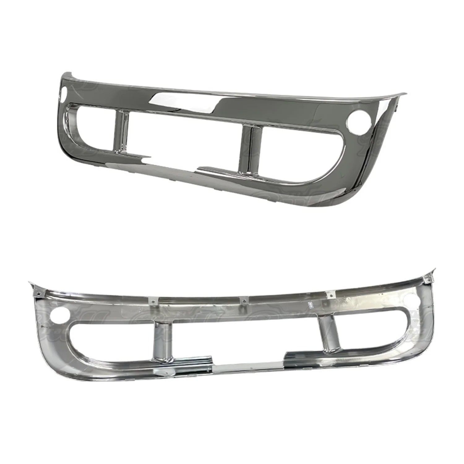 Center Bumper Inner w/ Fog Lamp Chrome Freightliner Cascadia 2004-2018