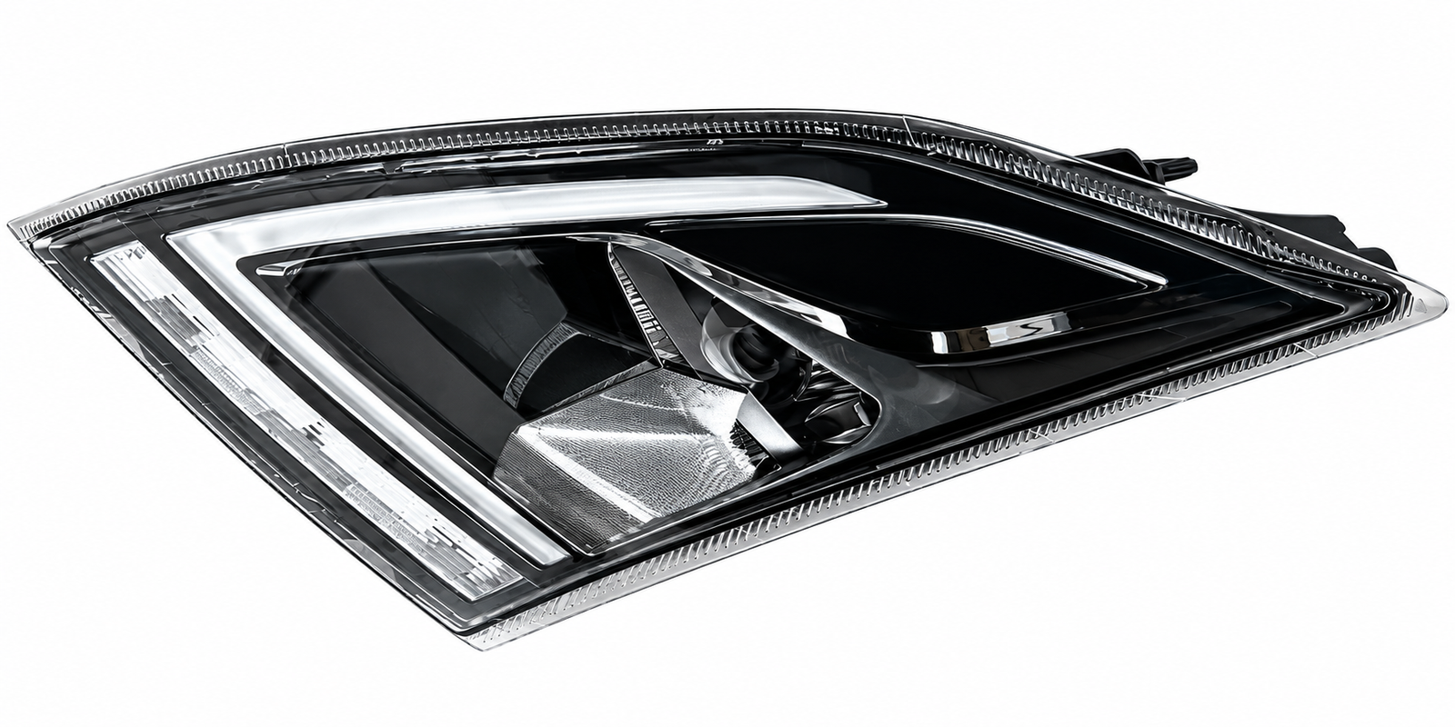 LH Black Reflective LED Headlight w/ DRL