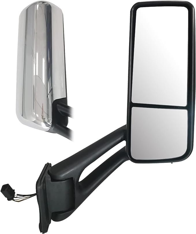 Up Door Mirror Assembly RH w/Motor & Heat Chrome for Peterbilt 579 2022