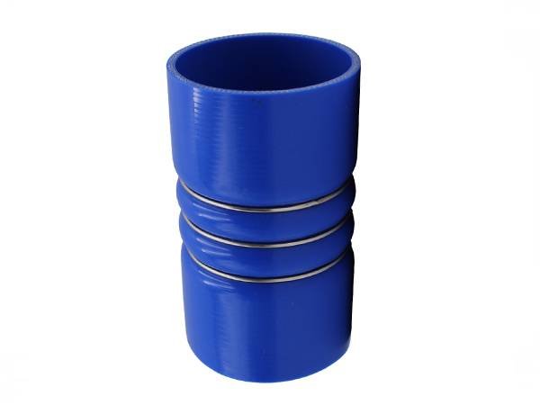 Silicone Hose 2 Bellow with 3 Rings Blue I.D.inch: 4" Length inch:7.5"