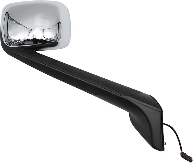 RH Hood Mirror Chrome Freightliner Cascadia 2018+